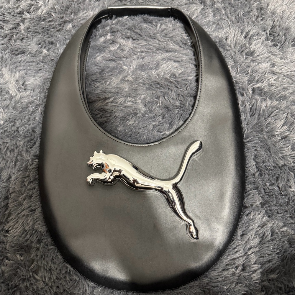 Puma x Coperni Leather Bag with Silver Logo